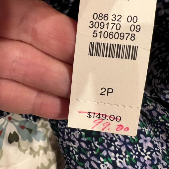 Talbots Short Sleeve Dress NWT Size 2 Petite - Picture 6 of 11